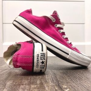 Converse All Star chuck taylor low top mens 5 womens 7 chaos fuchsia hot pink